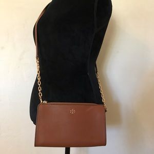 Tory Burch Womens Marsden Leather Wallet Crossbody